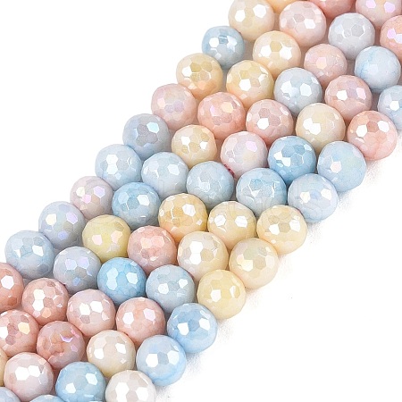 Anti-Tarnish Electroplate Glass Beads Strands EGLA-N027-02A-06-1