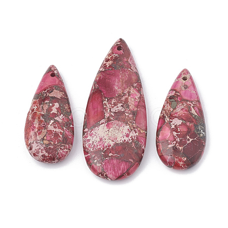 Natural Regalite/Imperial Jasper/Sea Sediment Jasper Pendants G-S328-003Q-1
