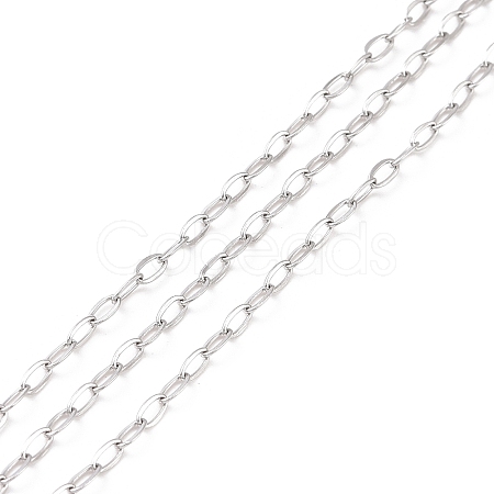 Tarnish Resistant 304 Stainless Steel Cable Chains CHS-C002-03P-02-1