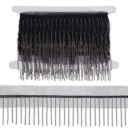5 Yards Polyester Fringe Lace Trim DIY-FG0006-98B-1
