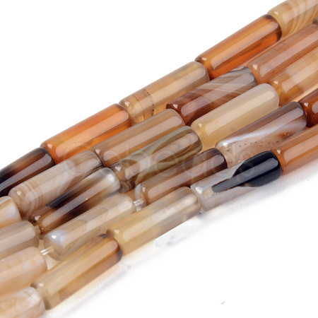 Natural Agate Gemstone Bead Strands G-T132-011-1