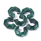 Acrylic Beads, Imitation Gemstone Style, No Hole/Undrilled, Dark Green, 39.5x33.5x14mm, about 70pcs/500g