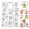 PVC Plastic Stamps, for DIY Scrapbooking, Photo Album Decorative, Cards Making, Stamp Sheets, Animal Pattern, 16x11x0.3cm