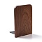 Non-Skid Wood Bookend Display Stands, Desktop Heavy Duty Wooden Book Stopper for Shelves, Teachers' Day, Rectangle, Sienna, 170x120x105mm