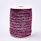 Glitter Sparkle Ribbon, Polyester & Nylon Ribbon, Medium Orchid, 3/8 inch(9.5~10mm), about 50yards/roll(45.72m/roll)