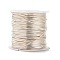 Round Copper Wire Copper Beading Wire for Jewelry Making, Long-Lasting Plated, Silver Color Plated, 21 Gauge, 0.7mm, about 42.65 Feet(13m)/roll