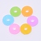 Opaque Resin Linking Rings, Imitation Donut, for DIY Accessories, Mixed Color, 16x5.5mm, Inner Diameter: 5mm