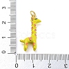 Giraffe Rack Plating Brass Enamel Pendants X-KK-Q804-15G-3