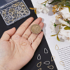 60Pcs 2 Colors Brass Linking Rings KK-HS0001-47-3