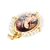 Rack Plating Brass Enamel Pendants KK-C056-07G-09-2
