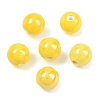 Glazed Porcelain Round Beads PORC-S489-10mm-10-4