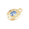 Brass Micro Pave Cubic Zirconia Pendants KK-Z151-16G-01-2