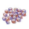 Crackle Resin European Beads RPDL-S013-01C-2