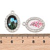Zinc Alloy Resin Pendants RE-CBA4818-01P-3