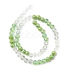 Electroplate Glass Beads Strands EGLA-D300-06-6mm-24-3