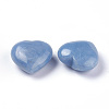 Dyed & Heated Natural Blue Aventurine Heart Love Stone X-G-O174-10-2