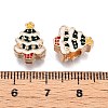 Alloy Enamel European Beads PALLOY-I218-07LG-3