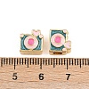Brass Enamel Beads KK-B157-07G-3