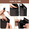 2Pcs PU Leather Suspension Clasps with Alloy D Rings AJEW-CL0004-98B-6