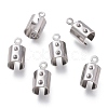 Tarnish Resistant 304 Stainless Steel Folding Crimp Ends STAS-L262-04C-P-1