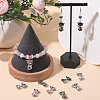 20Pcs 2 Colors UV Plating Alloy Enamel Pendants ENAM-SC0003-98-4