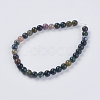 Natural Indian Agate Beads Strands X-G-G515-4mm-05-2