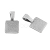 Tibetan Style Glue-on Flat Pad Bails X-TIBEP-CWX02-AS-LF-1