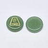 Natural Green Aventurine Cabochons G-T122-37G-2