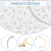 40Pcs Brass Leverback Earring Findings KK-BC0013-02G-4