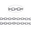 Brass Flat Oval Cable Chains CHC025Y-NFK-1