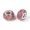 Opaque Resin European Beads RESI-T057-29G-2