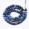 Natural Crackle Agate Beads Strands X-G-T119-01A-01-2