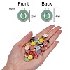 120Pcs 12 Colors Golden Plated Alloy Charms ENAM-SZ0001-64O-3