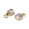 Opalite Rectangle Charms G-Q169-07G-01-2
