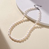 Natural Pearl Beaded Necklace for Women NJEW-JN04188-02-2