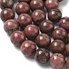 Natural Rhodonite Round Bead Strands G-J302-10-12mm-01-3