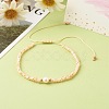 Adjustable Nylon Thread Braided Bead Bracelets BJEW-JB06456-01-2