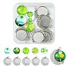 DIY Clover Rotatable Pendant Making Kits DIY-FS0005-44-1