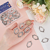 SUNNYCLUE 30Pcs Alloy Pendant Cabochon Settings FIND-SC0009-22-3