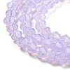 Baking Paint Transparent Glass Beads Strands DGLA-F029-J4mm-07-4