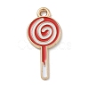 Christmas Theme Alloy Enamel Pendants ENAM-K074-02E-01-1