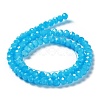 Baking Paint Imitation Jade Glass Bead Strands DGLA-A034-J8MM-A13-4