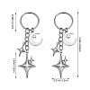 Star & Moon Alloy Keychain KEYC-SW00014-04-2