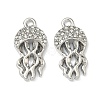 Alloy Crystal Rhinestone Pendants X-FIND-G108-04B-P-1