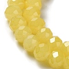 Baking Paint Imitation Jade Glass Bead Strands DGLA-A034-J6MM-A-4