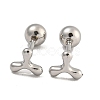 304 Stainless Steel Cartilage Earrings EJEW-B066-01A-P-1