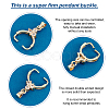 24Pcs 4 Colors Brass Ice Pick Pinch Bails KK-PH0004-04-6