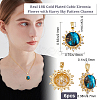 6Pcs Brass Micro Pave Clear Cubic Zirconia Pendants KK-BBC0010-32-2