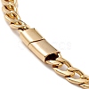 Ion Plating(IP) 304 Stainless Steel Curb Chains Necklace for Women NJEW-E155-01G-4