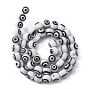 Handmade Evil Eye Lampwork Round Bead Strands LAMP-L055-8mm-09-4